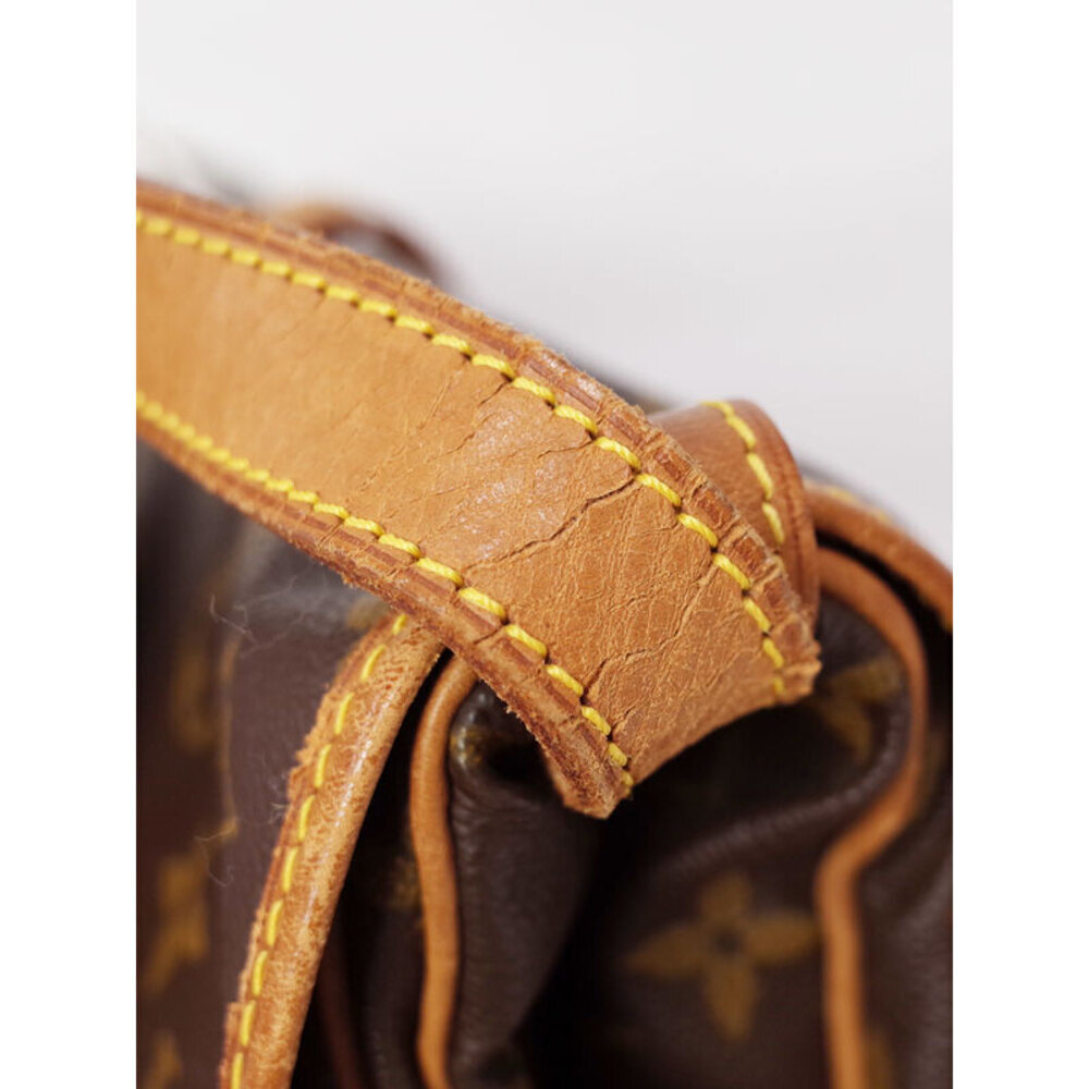 Louis Vuitton Leather Shoulder Brown Saumur Monogram Bag - Picture 5 of 8